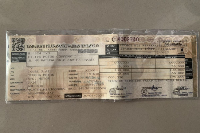 Pajak kendaraan. [Istimewa]